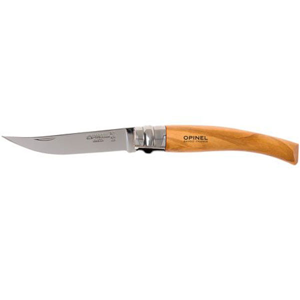 Нож филейный Opinel №8, нержавеющая сталь, рукоять оливковое дерево, 001144 001144 от прозводителя Opinel