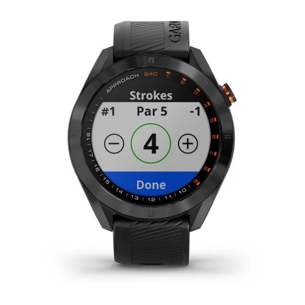 Garmin Approach S40 | Light Gold PVD Coated with White Band