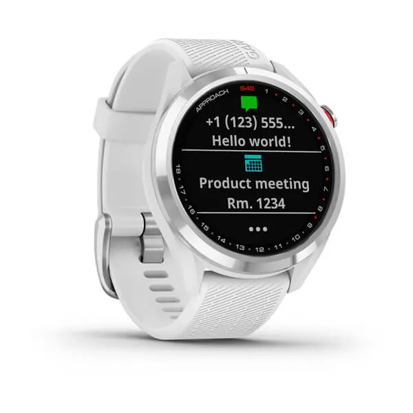Garmin Approach S42 | Rose Gold with Light Sand Band