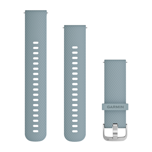 Garmin Ремешок сменный Quick Release 20 голубой, с серебристой пряжкой (силикон) 010-12691-06 от прозводителя Garmin
