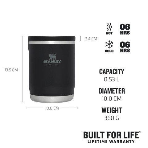 Термос для еды Stanley Adventure (0,53 литра), черный 10-10836-016 от прозводителя STANLEY