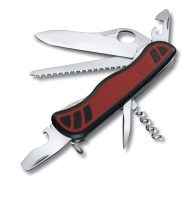 Нож Victorinox Forester, 111 мм, 10 функций, с фиксатором лезвия, красный с чёрным 0.8361.MC от прозводителя Victorinox
