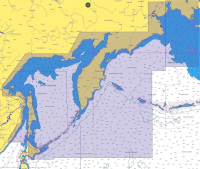 Карта глубин C-Map — Охотское море, Беренгово море RS-Y013 от прозводителя C-MAP