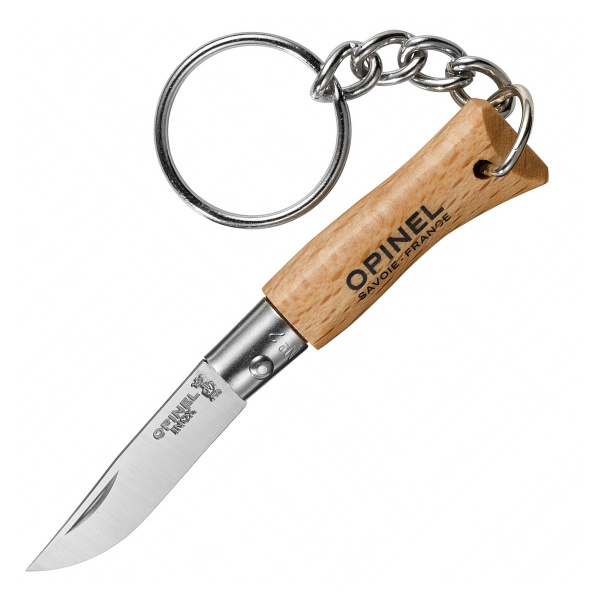 Нож-брелок Opinel №2, нержавеющая сталь, бук, 000065 000065 от прозводителя Opinel