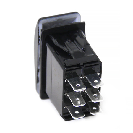Переключатель (on)-off-(on), DPDT, 6P без подсветки NEKEKE A12106GB от прозводителя NEKEKE