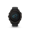 Garmin Fenix 8 - 47 мм SOLAR | SAPPHIRE | Carbon grey DLC titanium with Black/pebble grey silicone band