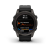 Garmin Fenix 7s Pro - 42 мм SOLAR | SAPPHIRE | Carbon Grey DLC Titanium with Black Band