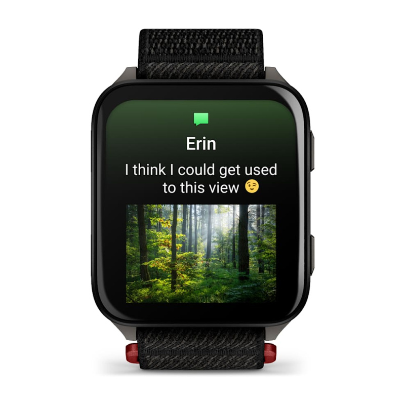 Garmin Venu X1 - | Black with Slate Titanium Caseback and Black ComfortFit Nylon Band