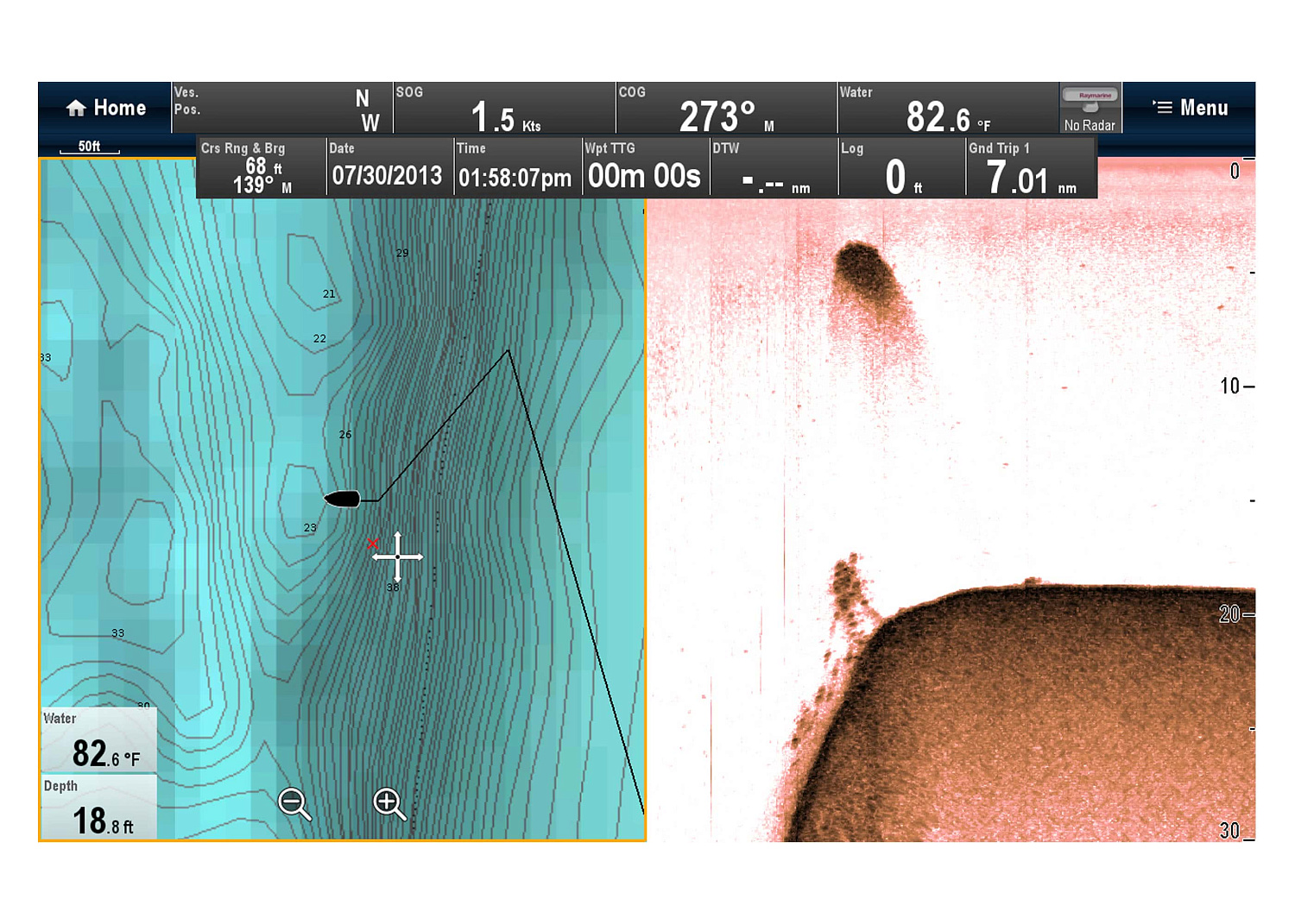 RAYMARINE Downvision Sonar Module CP100