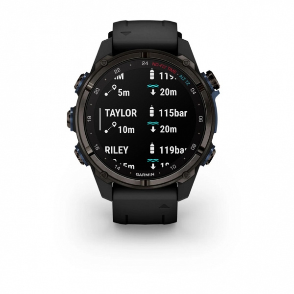 Garmin Descent Mk3i - 43 мм | Carbon grey DLC black silicone