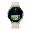 Garmin Venu 3s - 41 мм | Soft gold stainless steel bezel with ivory case and silicone band