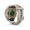 Garmin Fenix 8 - 43 мм AMOLED | Sapphire | Soft Gold with Fog grey/dark sandstone silicone band