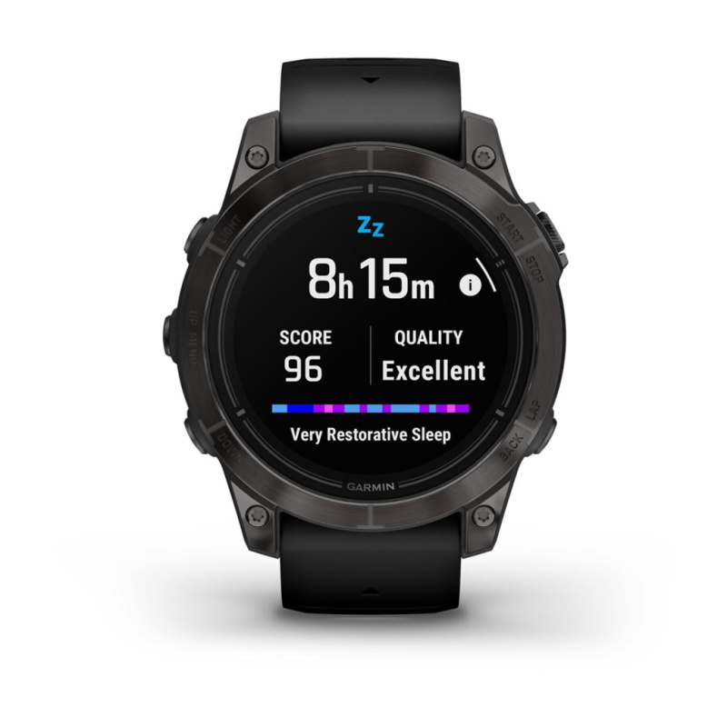 Garmin Epix Pro (Gen 2) - 47 мм PRO | SAPPHIRE | Carbon Grey DLC Titanium with Black Band