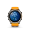 Garmin Fenix 8 - 51 мм AMOLED | SAPPHIRE | Titanium with Spark orange/graphite silicone band