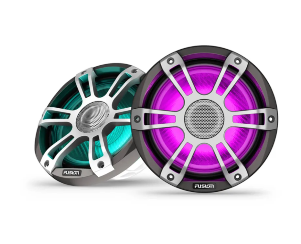 Fusion® Signature Series 3 Marine Speakers – коаксиальные морские динамики «спортивный хром» 8,8" 330 Вт со светодиодной иллюминацией CRGBW 010-02434-11 от прозводителя Fusion
