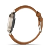 Garmin Lily 2 Classic - Lily 2 Classic | Cream Gold with Tan Leather Band