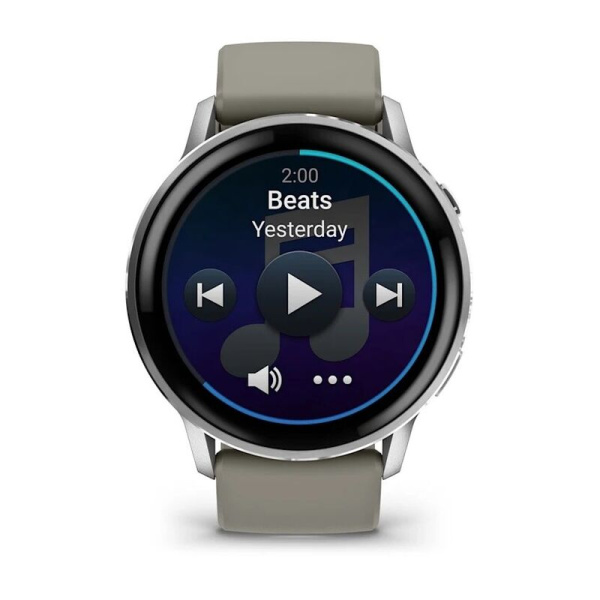 Garmin Venu 4 - 45 мм | Silver with Silver Grey Silicone Band